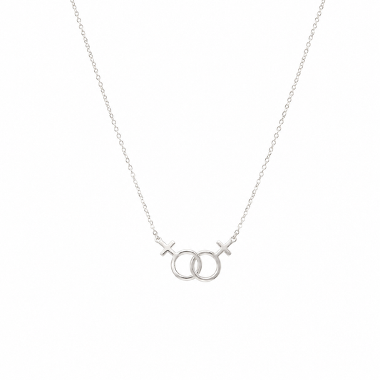 Silver Sister Necklace