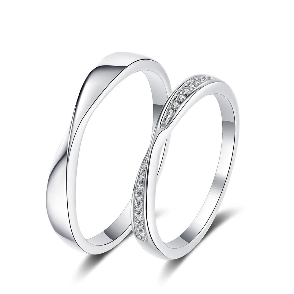 Simple Couple Promise Rings