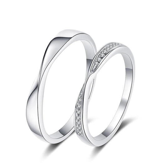 Simple Couple Promise Rings