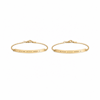 Sister Morse Code Bracelet
