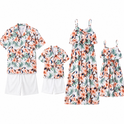 Sommerlicher Familien Partnerlook