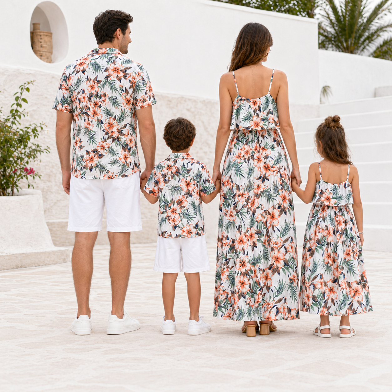 Sommerlicher Familien Partnerlook