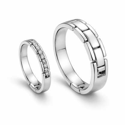 Sterling Silver Couple Rings