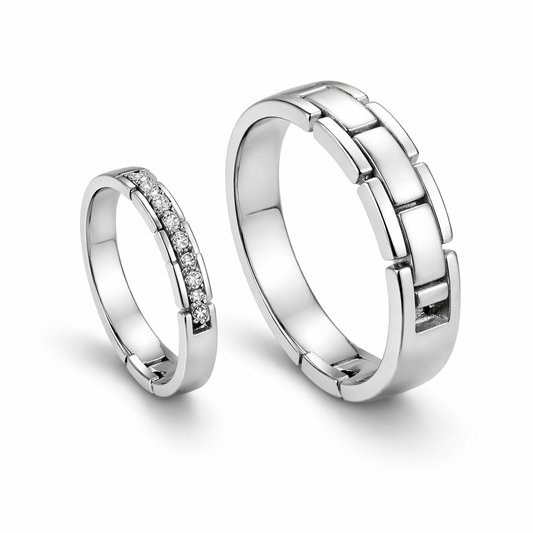 Sterling Silver Couple Rings