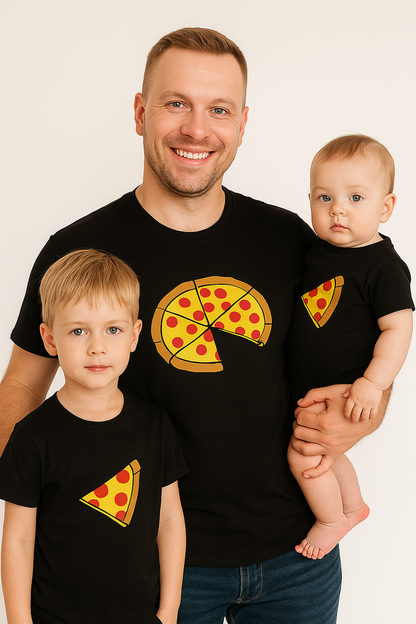 T Shirt Vater Sohn Pizza