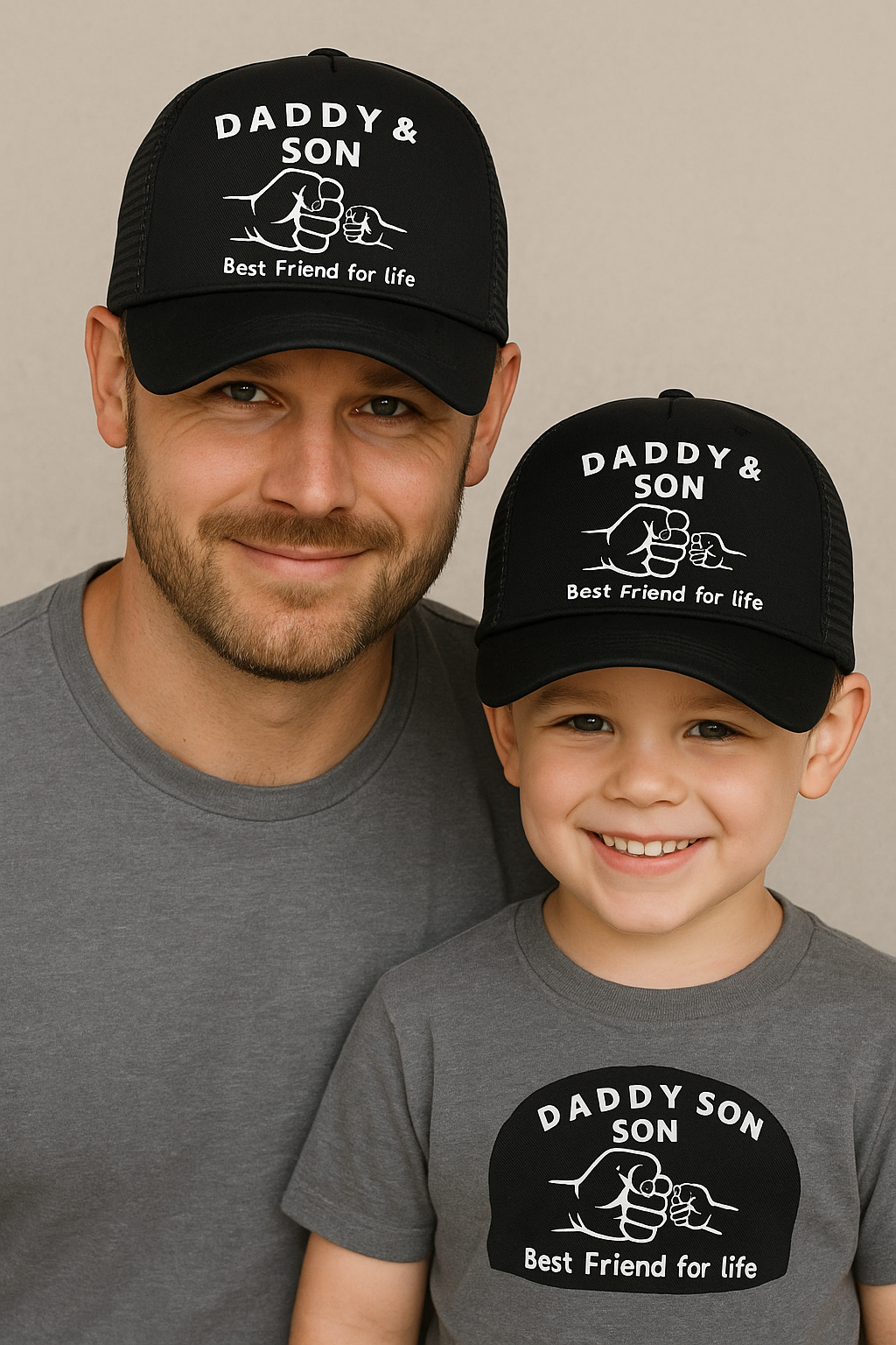 Vater-Sohn-Kappe Beste Freunde fürs Leben