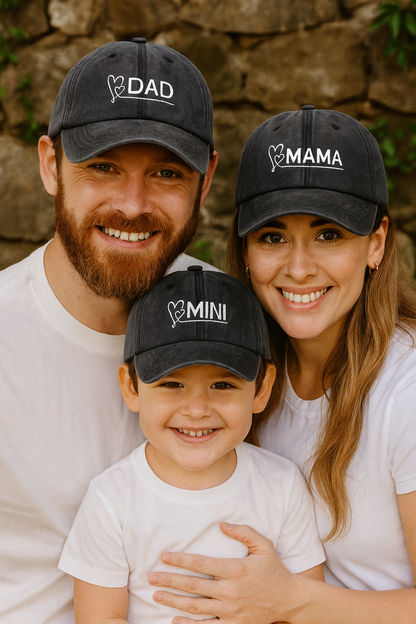 Vater-Sohn-Kappe Herz