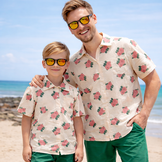 Vater Sohn Outfit Hemd