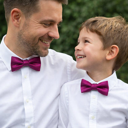 Vater Sohn Fliege Altrosa