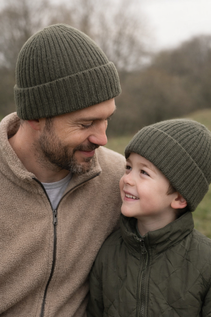 Vater Sohn Mütze