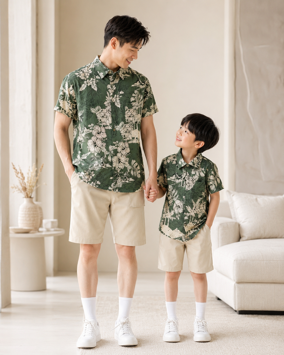 Vater Sohn Outfit Hemd