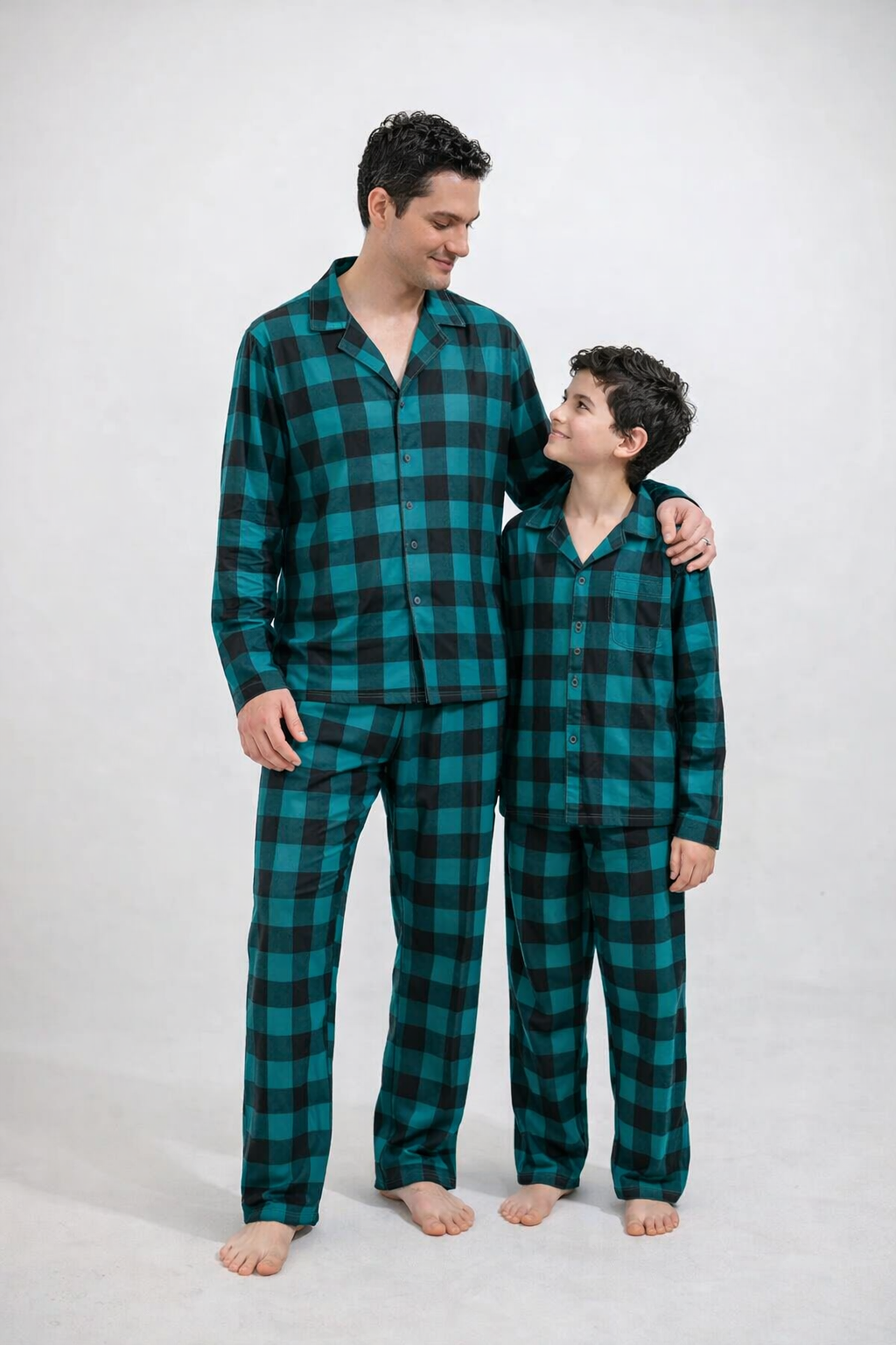 Vater Sohn Pyjama Superhelden