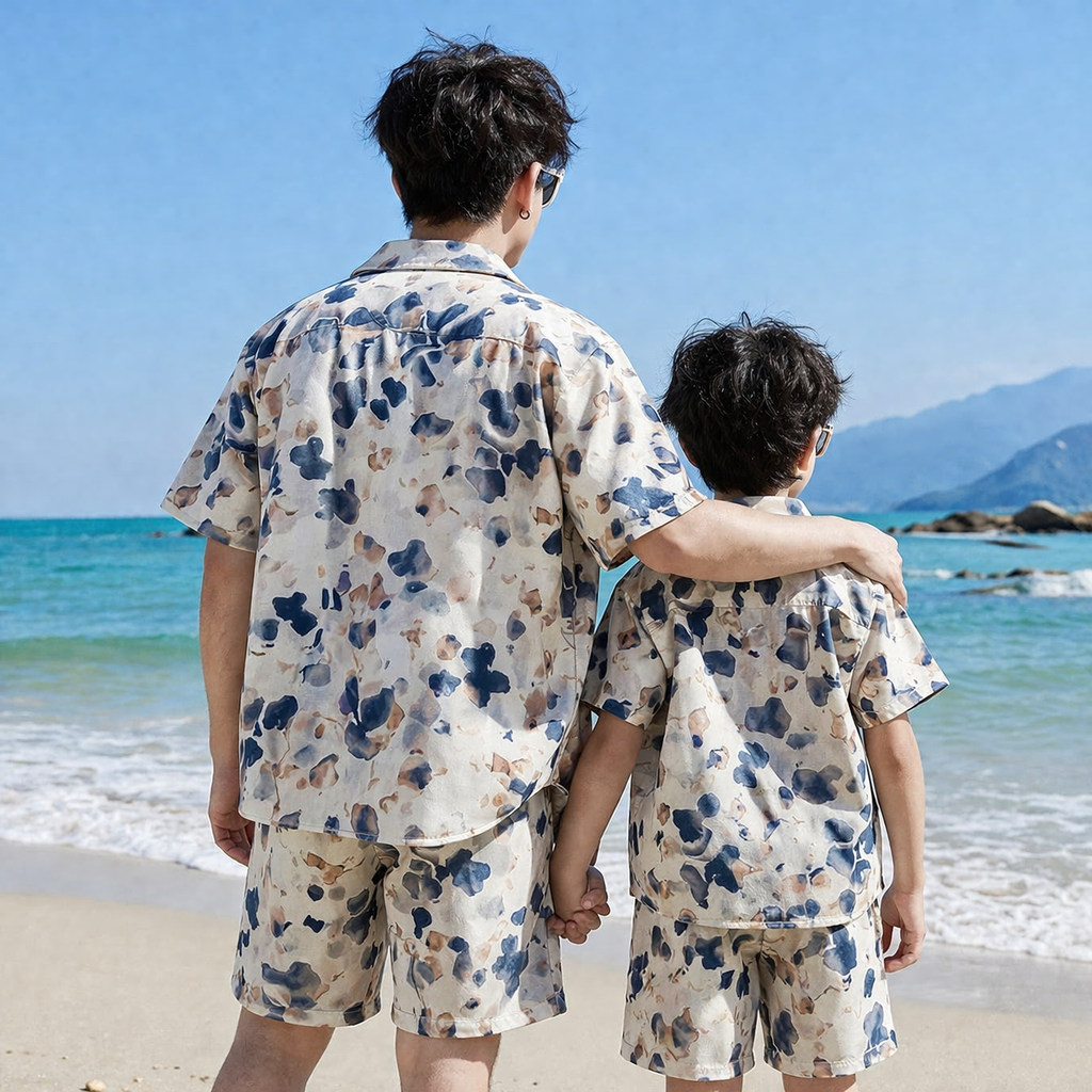 Vater Und Sohn Gleiches Hemd - Ansicht 2