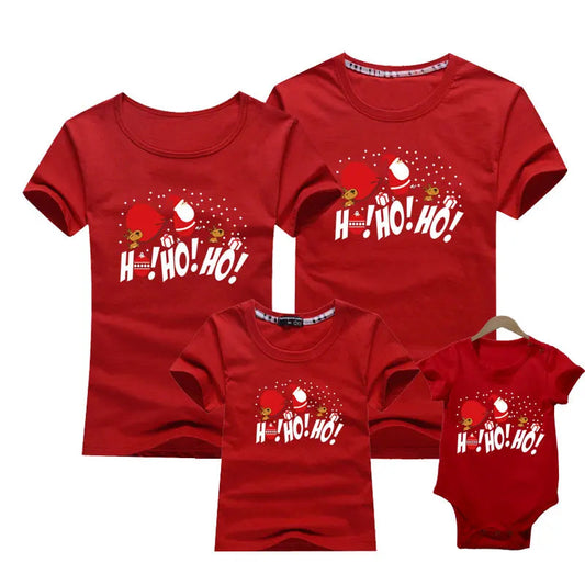 Weihnachts-T-Shirt Familie Ho-Ho-Ho