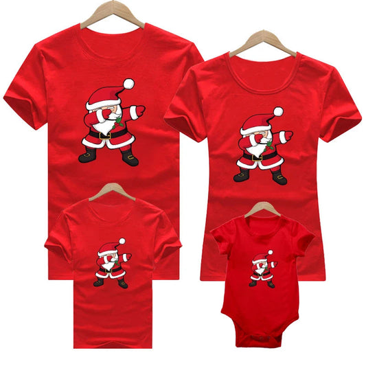 Weihnachts-T-Shirt Familie Weihnachtsmann