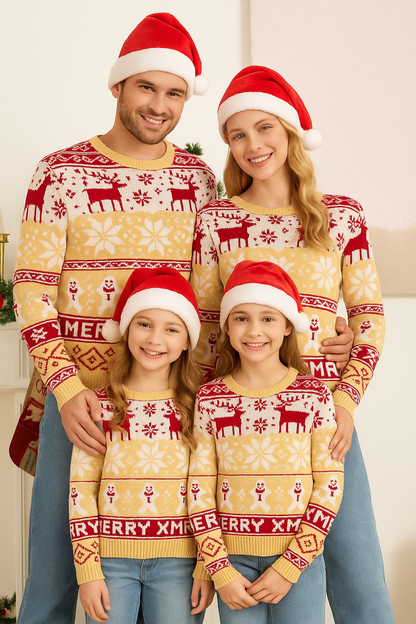weihnachtspullover-familie-beige