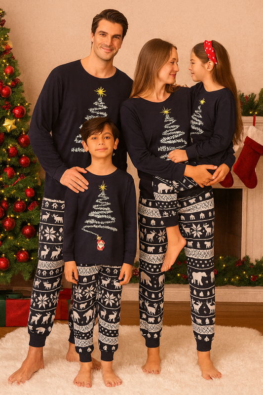 weihnachtspyjama-blau