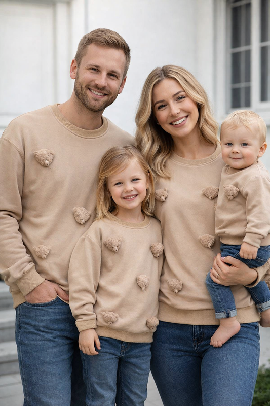 Winter Pullover Partnerlook Mit Kind