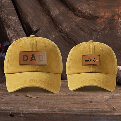 Vater-Sohn-Kappe Gelb