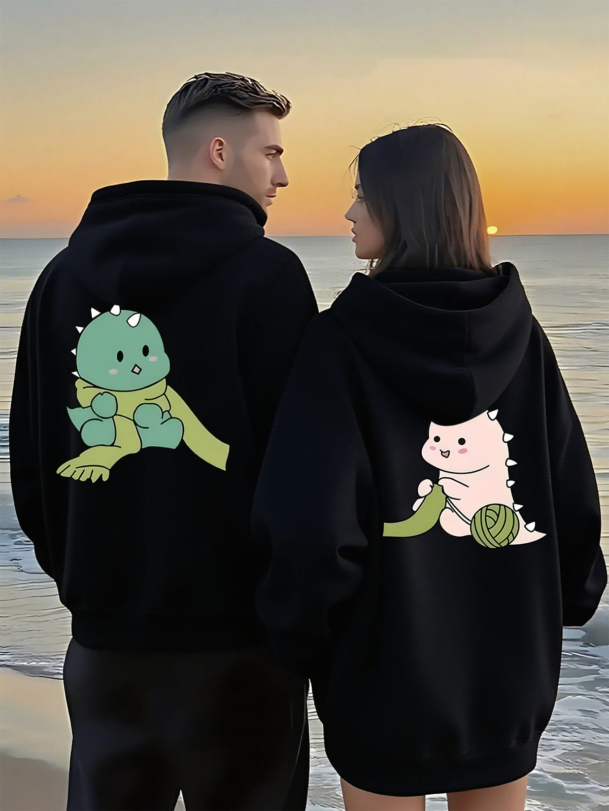 Matching Dino Hoodies – Ansicht 2
