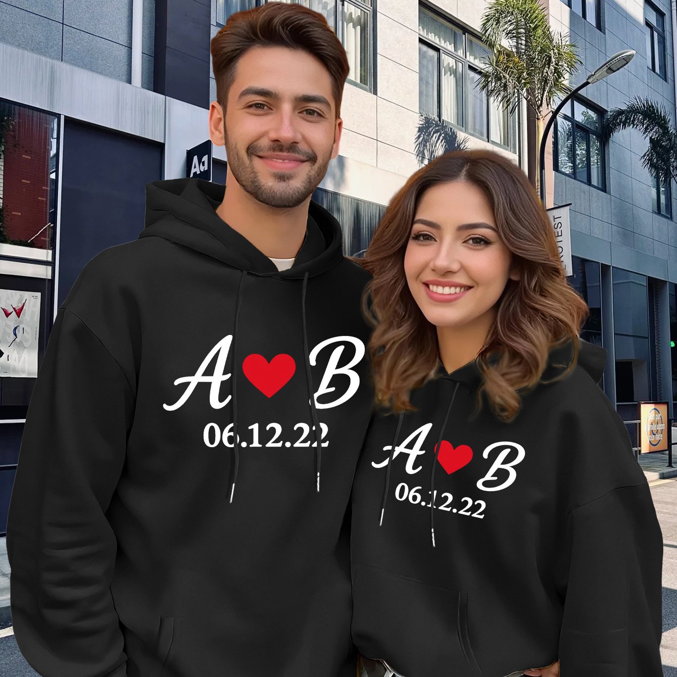 Customized Matching Hoodies