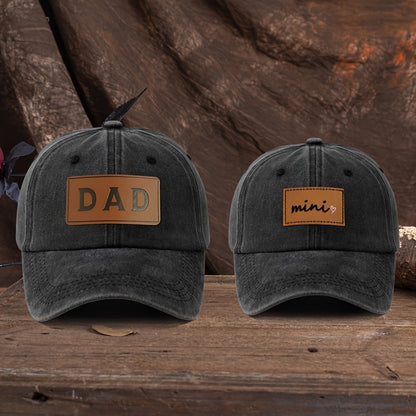 Vater-Sohn-Kappe Bestickt