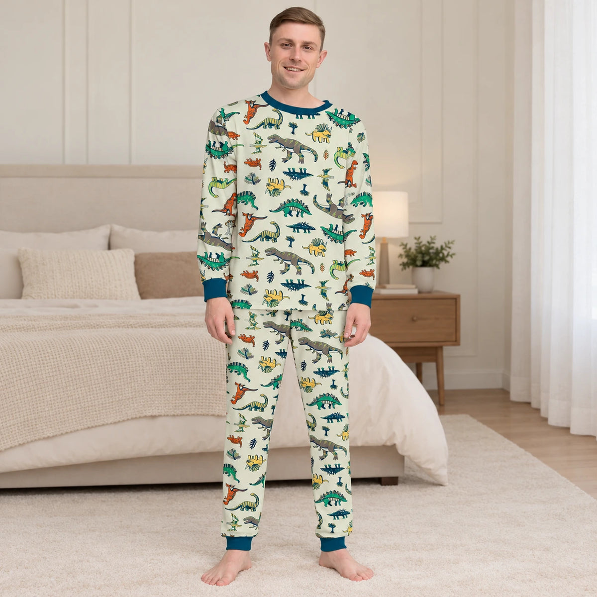 Dinosaurier-Pyjama – Einzelansicht für Erwachsene
