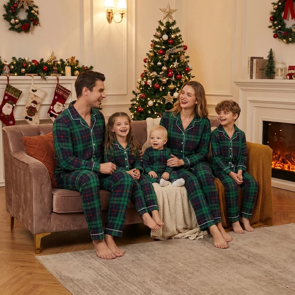 Matching Family Christmas Pajamas Plaid