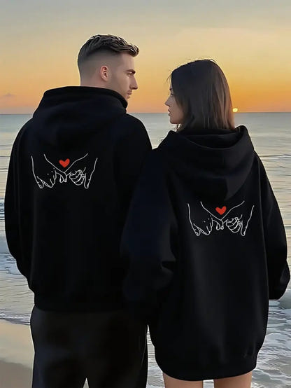 Cute Matching Couples Hoodies – Ansicht 4