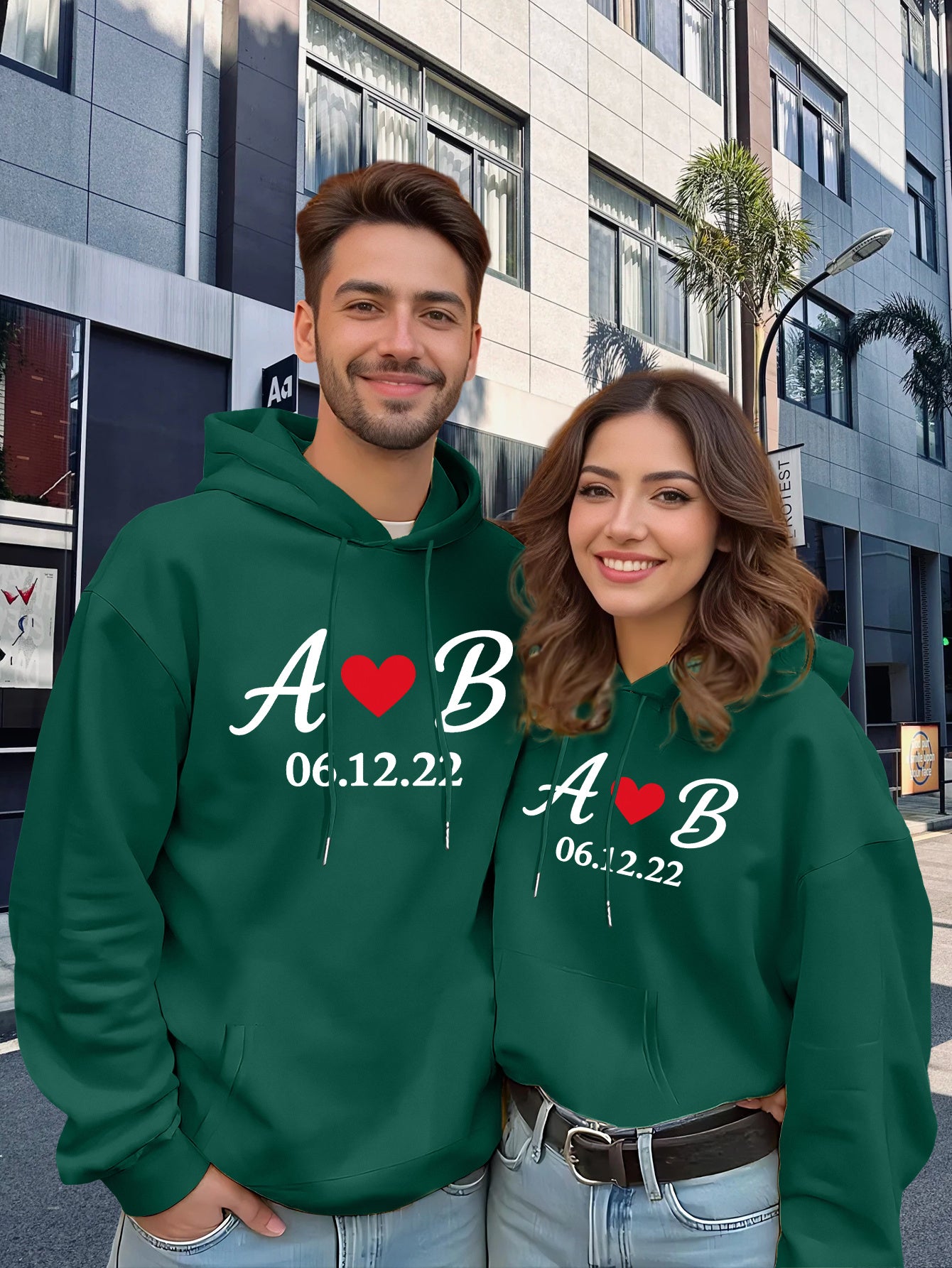 Customized Matching Hoodies