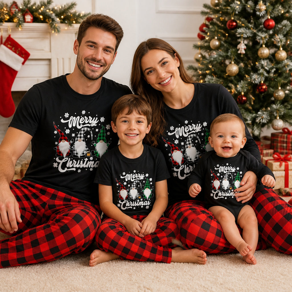 Family Christmas Pajamas Short Sleeve