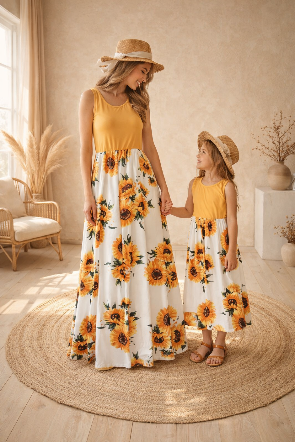 Mutter Tochter Partnerlook Kleid