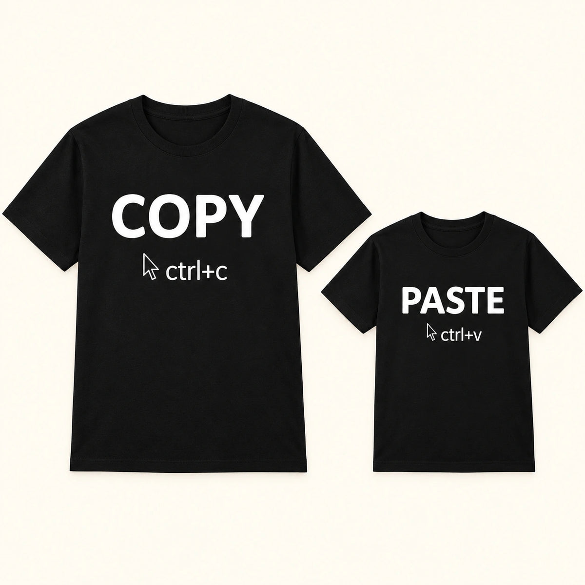 Papa Und Sohn T Shirt Copy Paste – Detailvergleich von COPY ctrl+c und PASTE ctrl+v