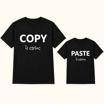 Papa Und Sohn T Shirt Copy Paste – Detailvergleich von COPY ctrl+c und PASTE ctrl+v