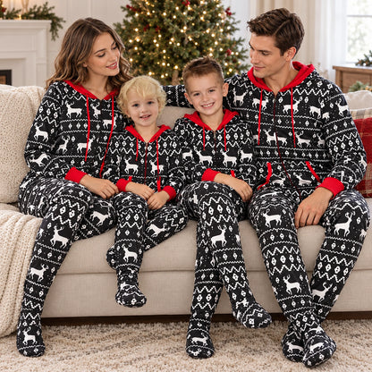 Christmas Footed Pajamas Family
