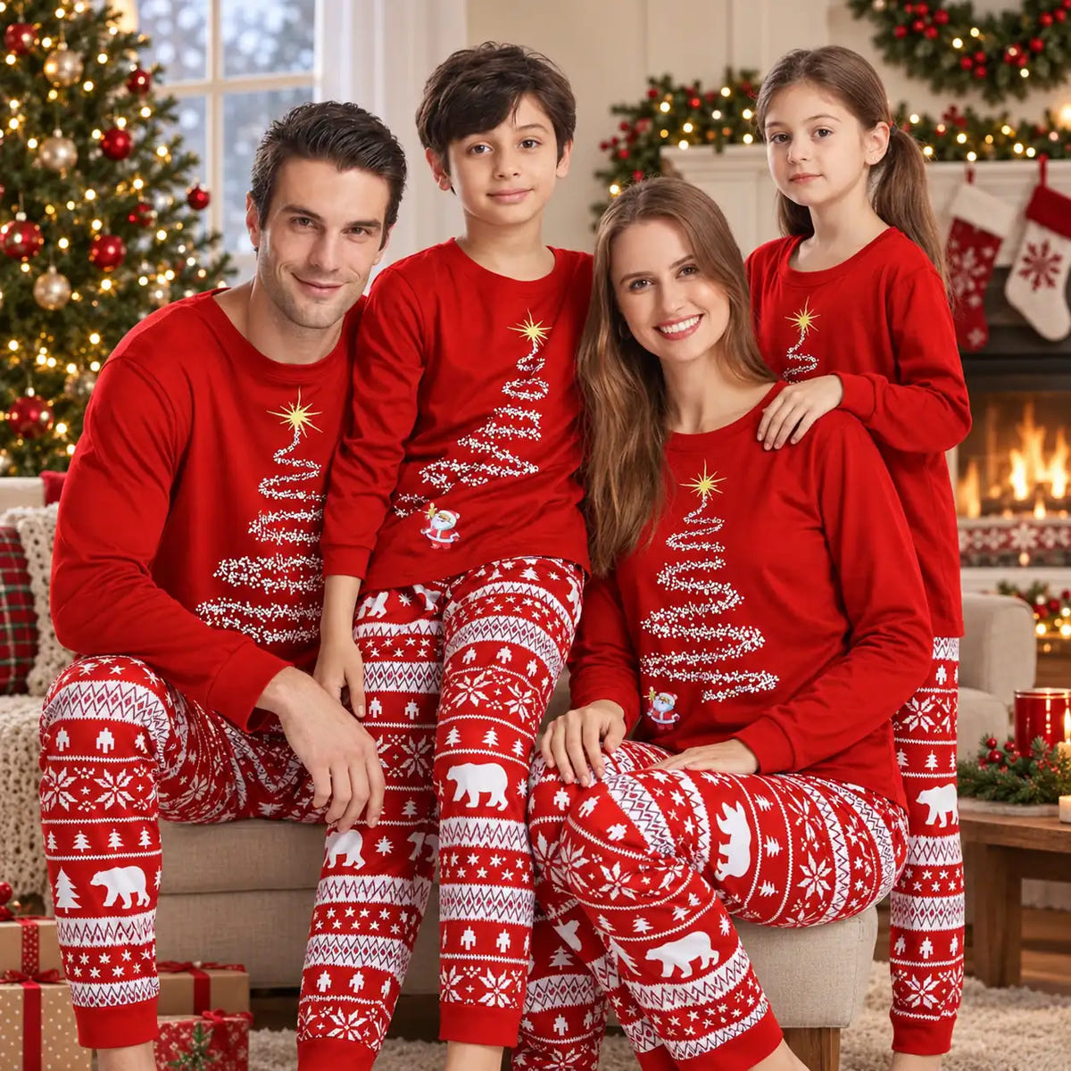 Matching Family Christmas Pajamas Plus Size