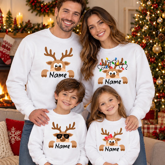 Günstige Weihnachtspullover Familie