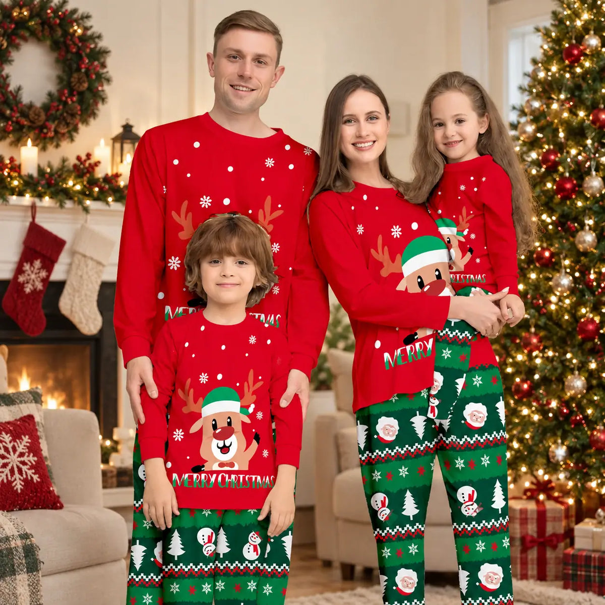 Clearance Matching Family Christmas Pajamas