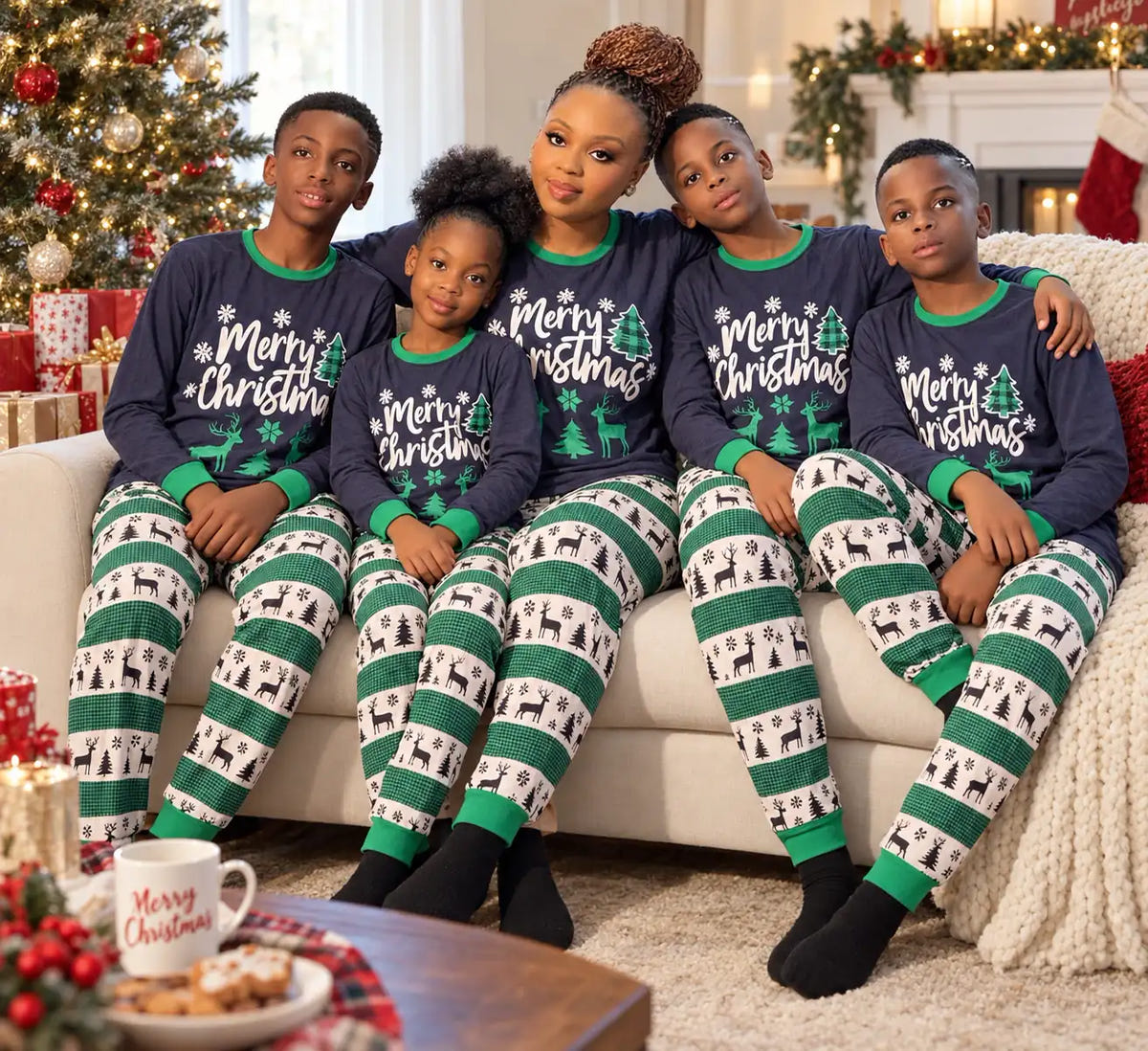 Family Of 5 Christmas Pajamas