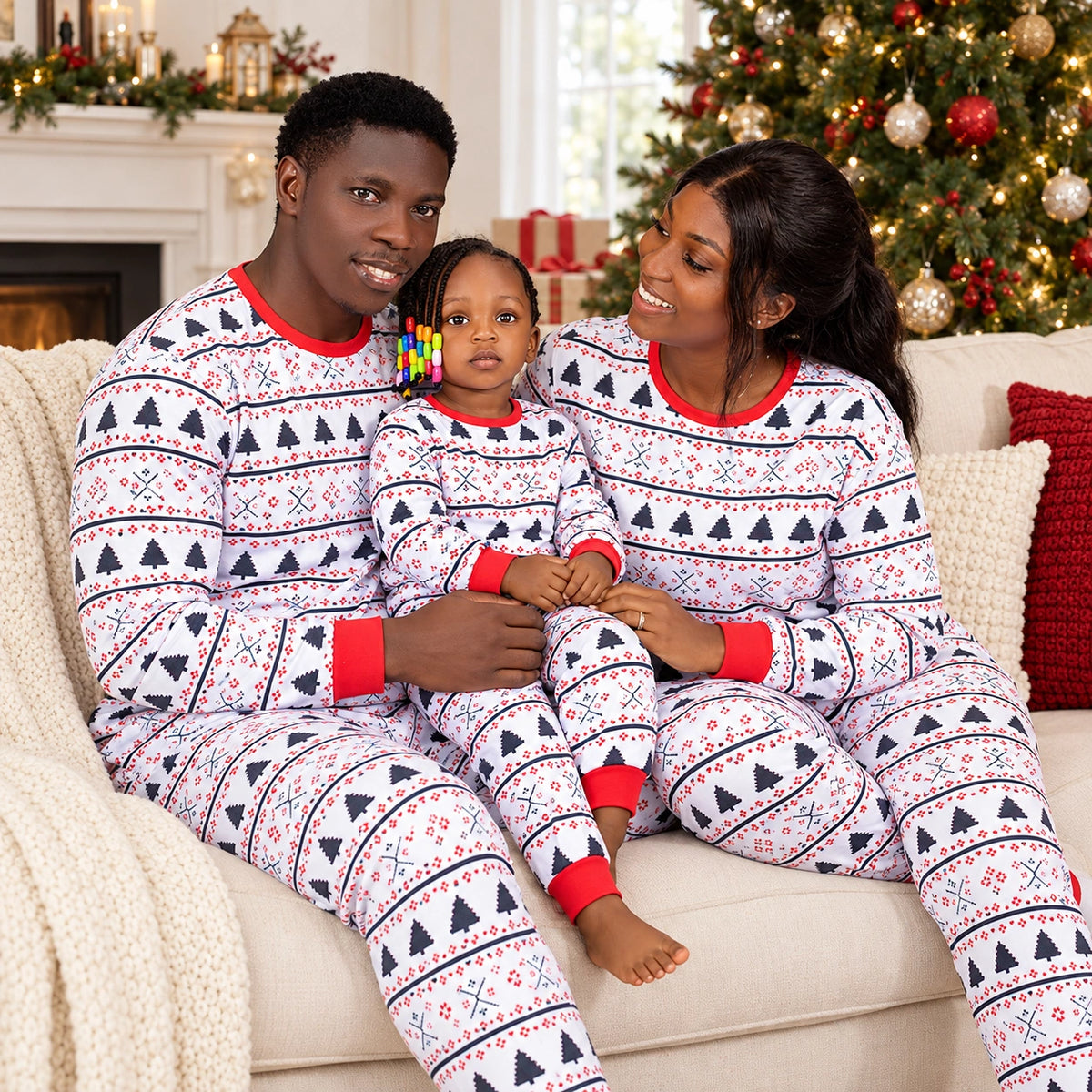 African American Family Christmas Pajamas