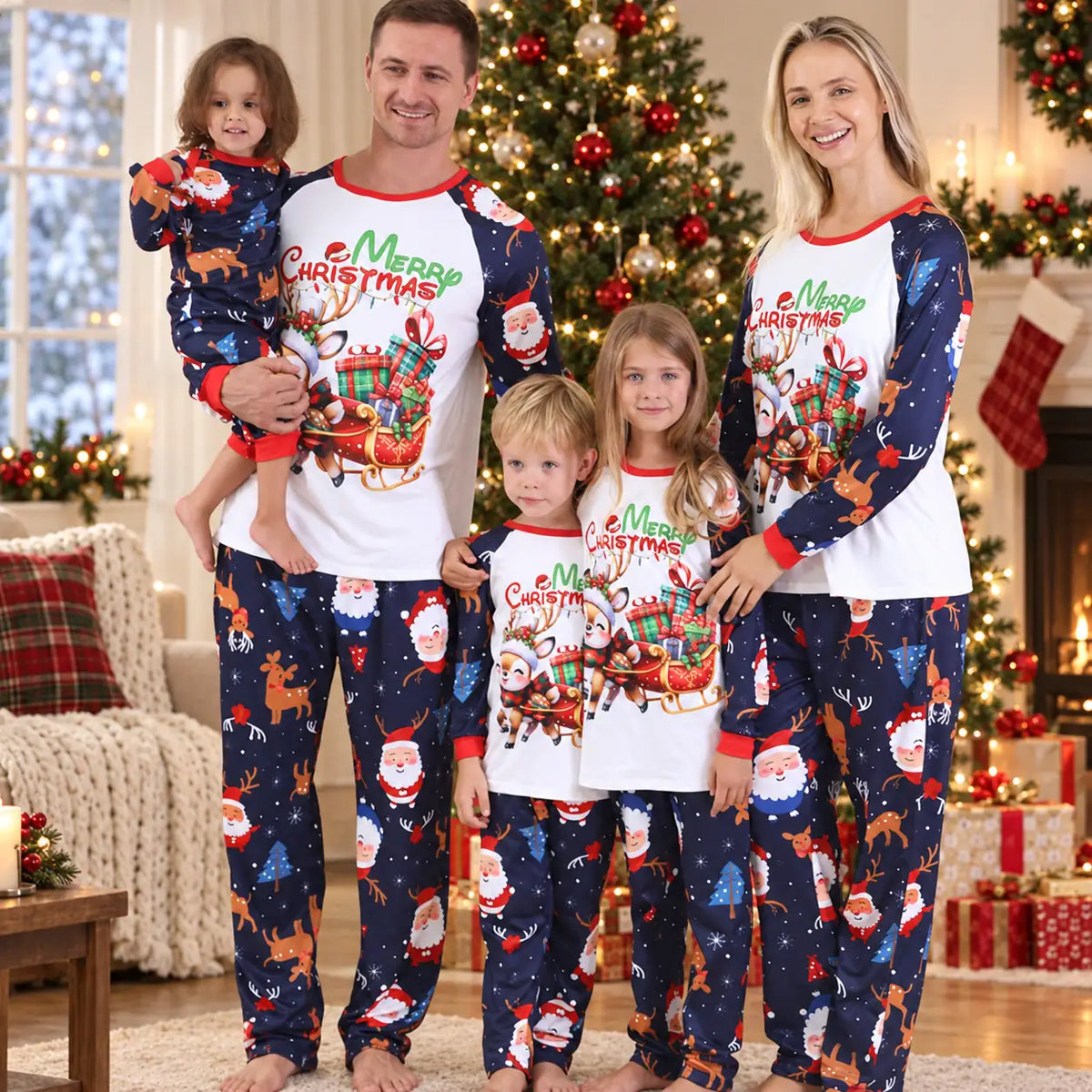 Football Family Christmas Pajamas