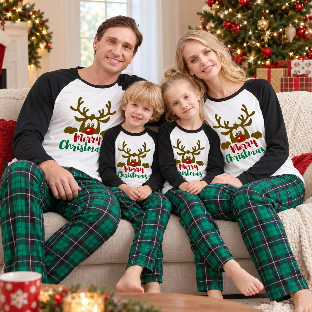 Family Christmas Pajamas Size 26