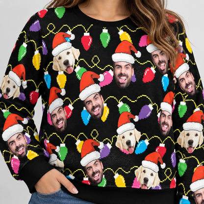 Weihnachtspullover Familie Led