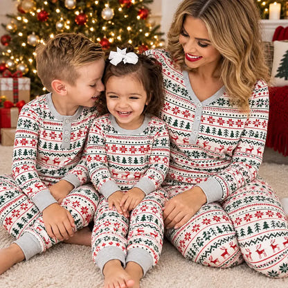 Tropical Christmas Pajamas Family