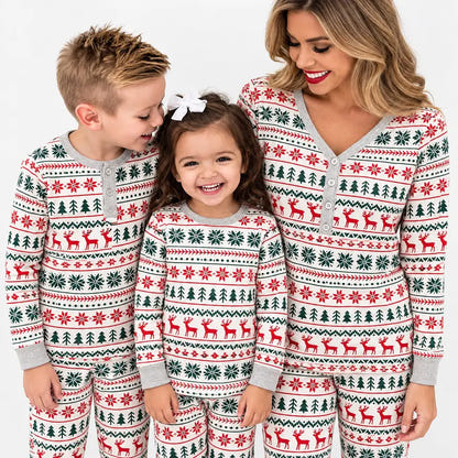 Tropical Christmas Pajamas Family
