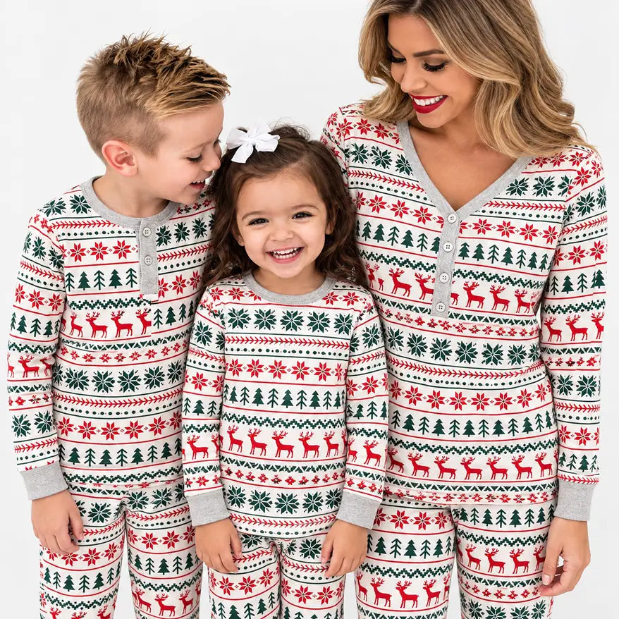 Tropical Christmas Pajamas Family
