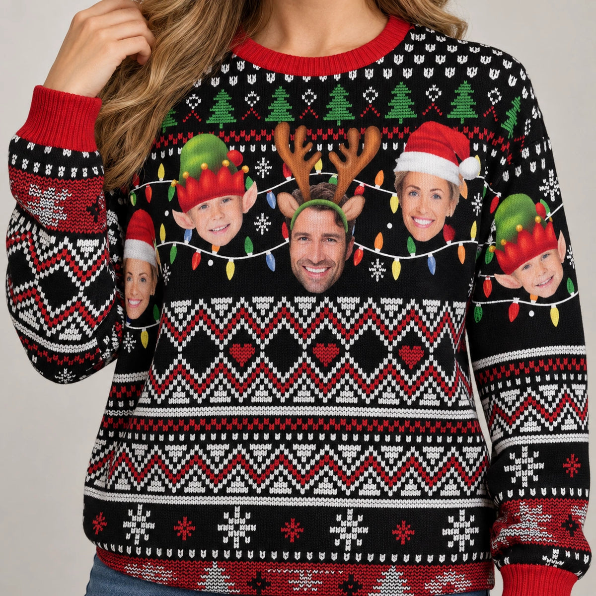 Ugly Christmas Sweater Family Set