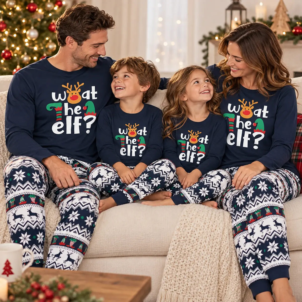 Funny Matching Family Christmas Pajamas