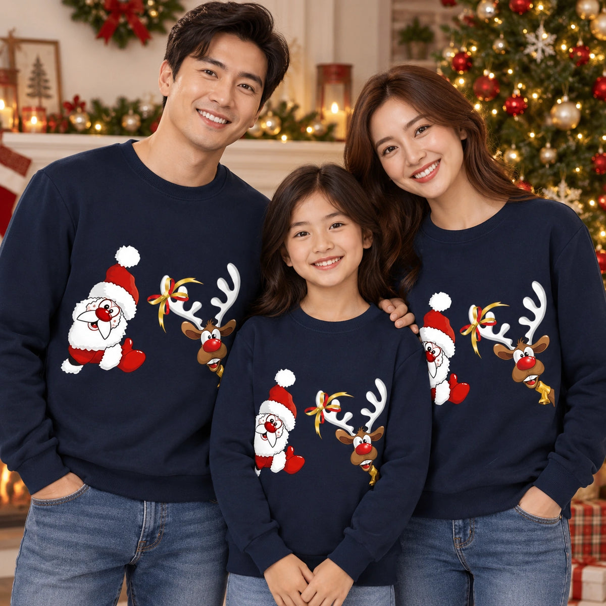 Weihnachtspullover Familie Mit Baby