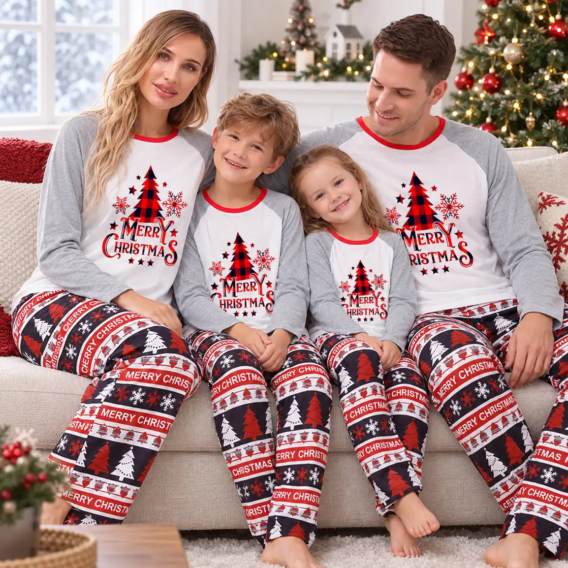 Christian Family Matching Christmas Pajamas